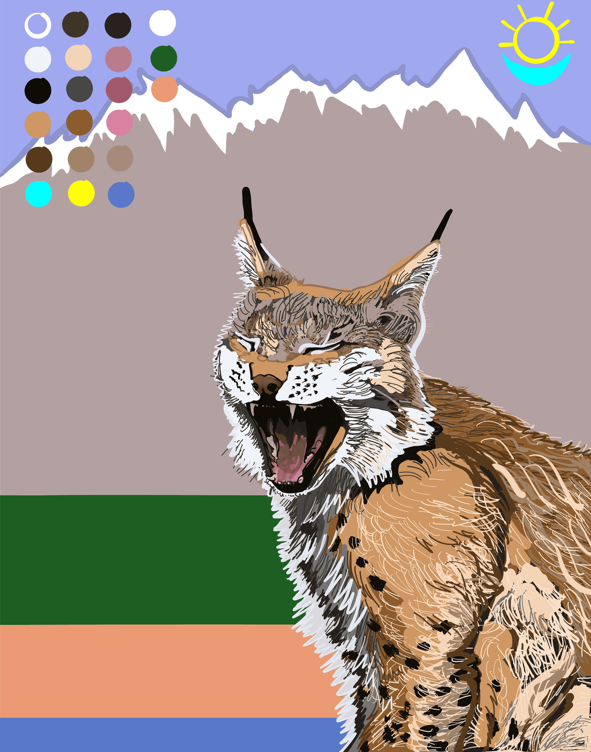 Bobcat Mountain 450 GSM heavyweight cotton hoodie by MoonSun Gear