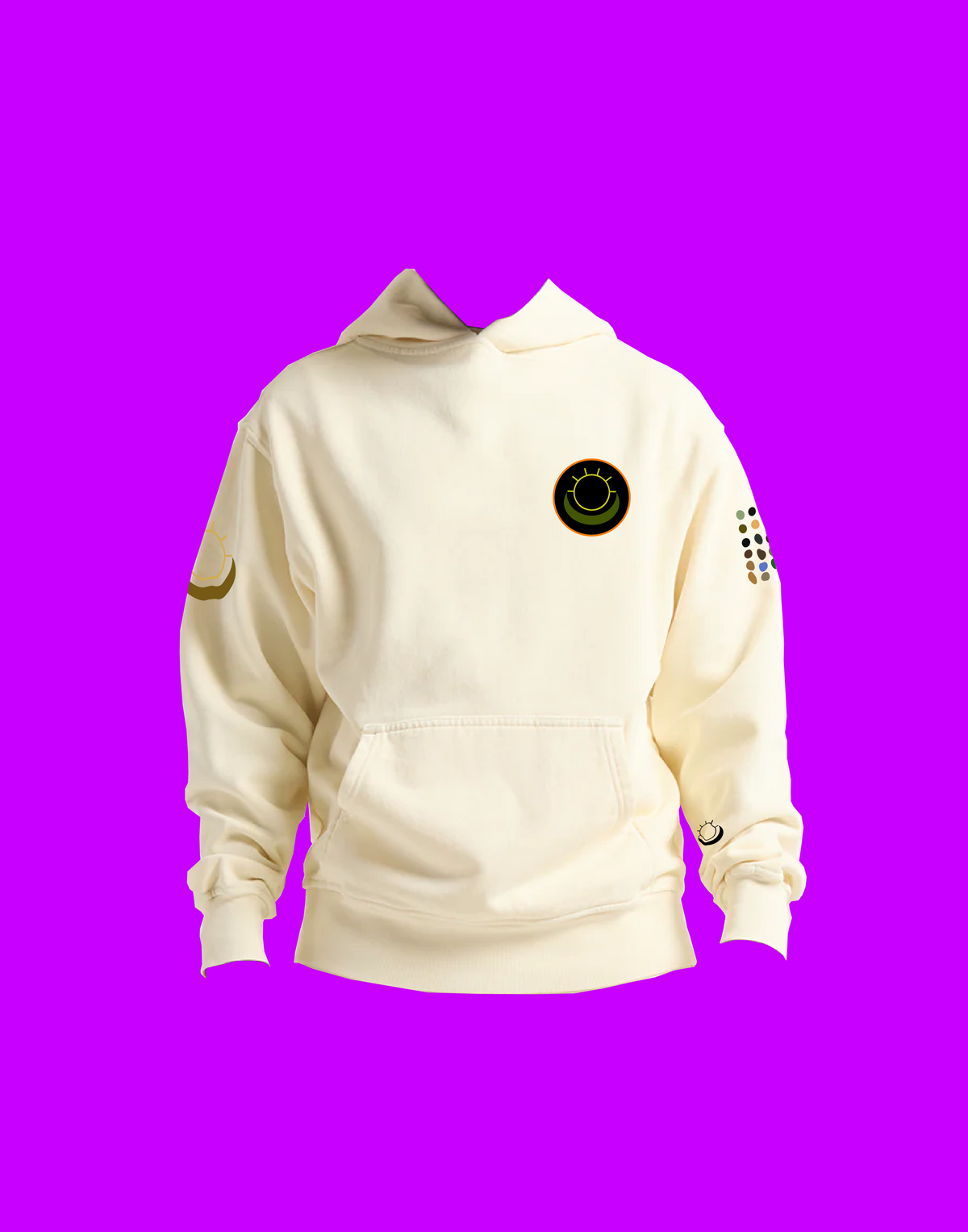 Front view of Bobcat Mountain Heavyweight Hoodie streetwear by MoonSun Gear™