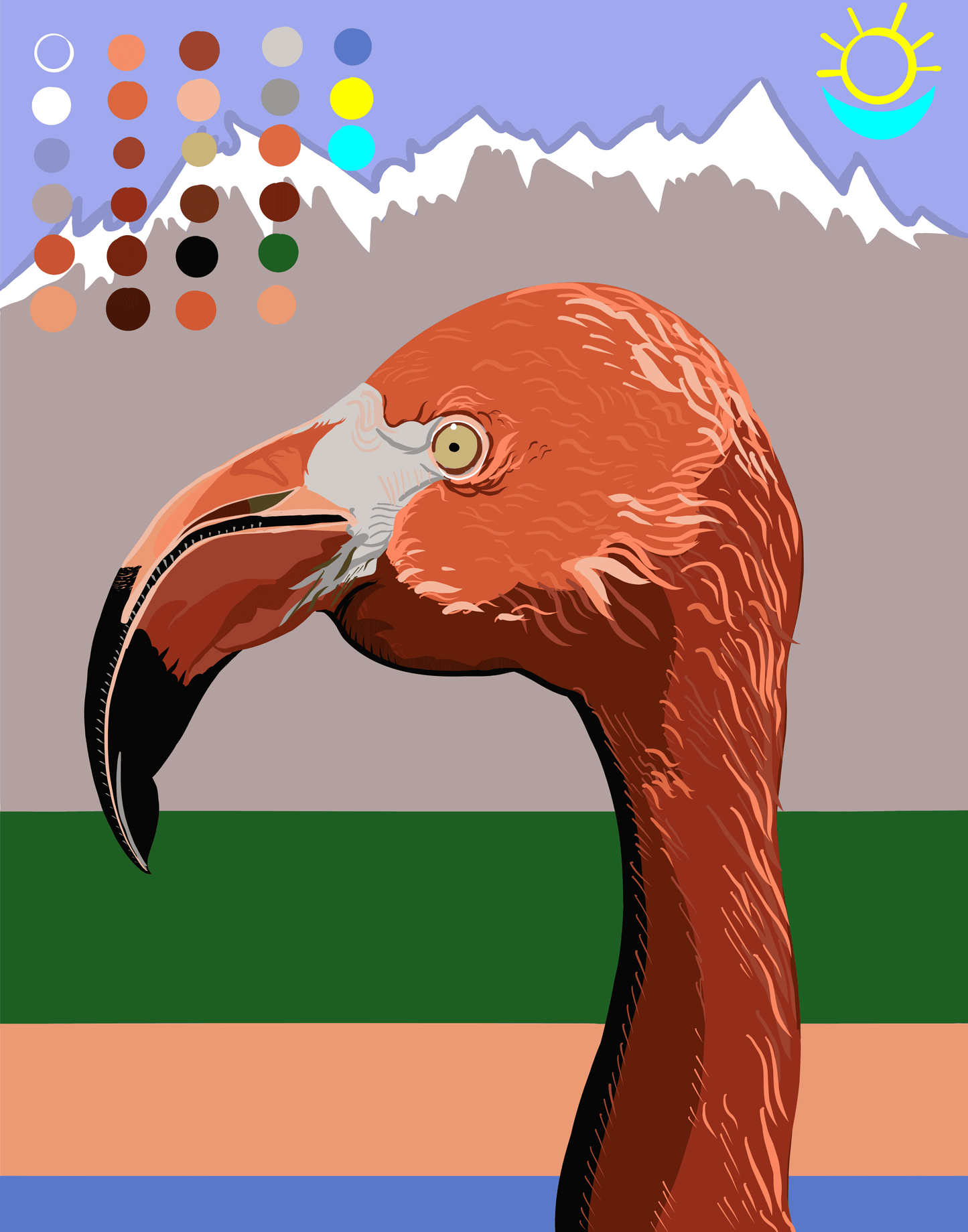 ‘Flamingo Mountain’ PæŇŤïŇĠ
